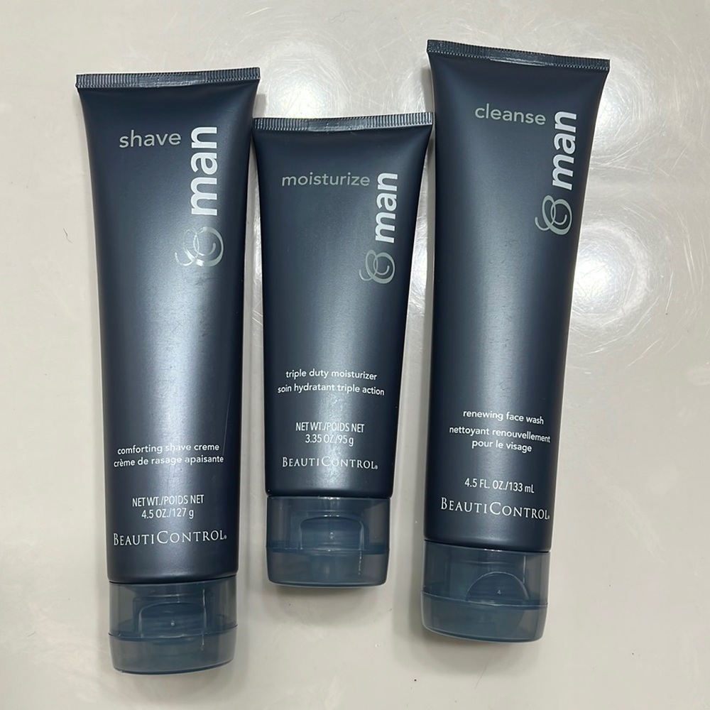 BeautiControl skin care set for men.